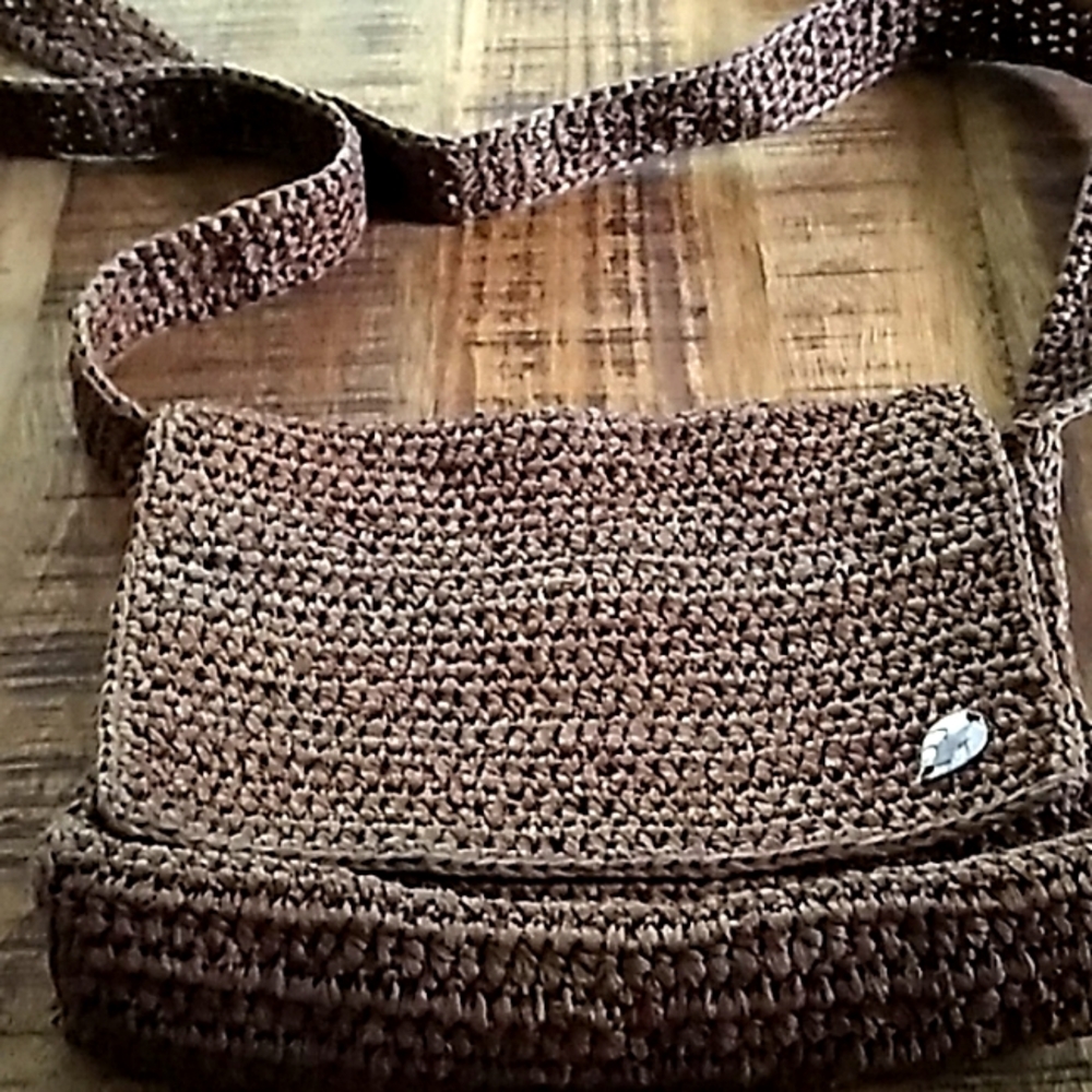 Helen Kaminski Australia Crochet Raffia Crossbody Shoulder Bag